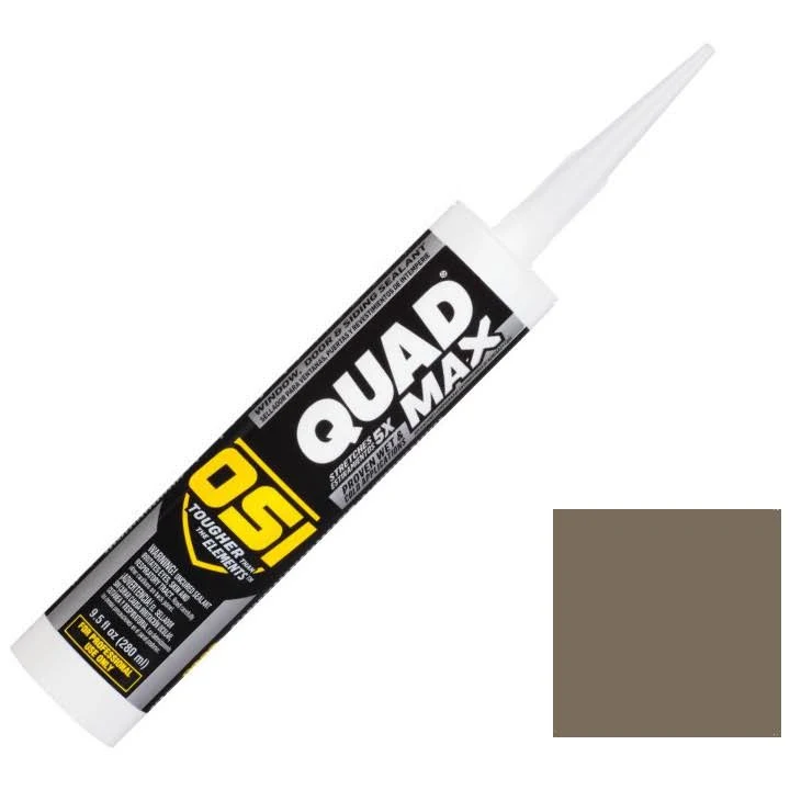 OSI Quad Max 12-Pack 9.5-oz Gray 565 Paintable Advanced Sealant Caulk | 1869651