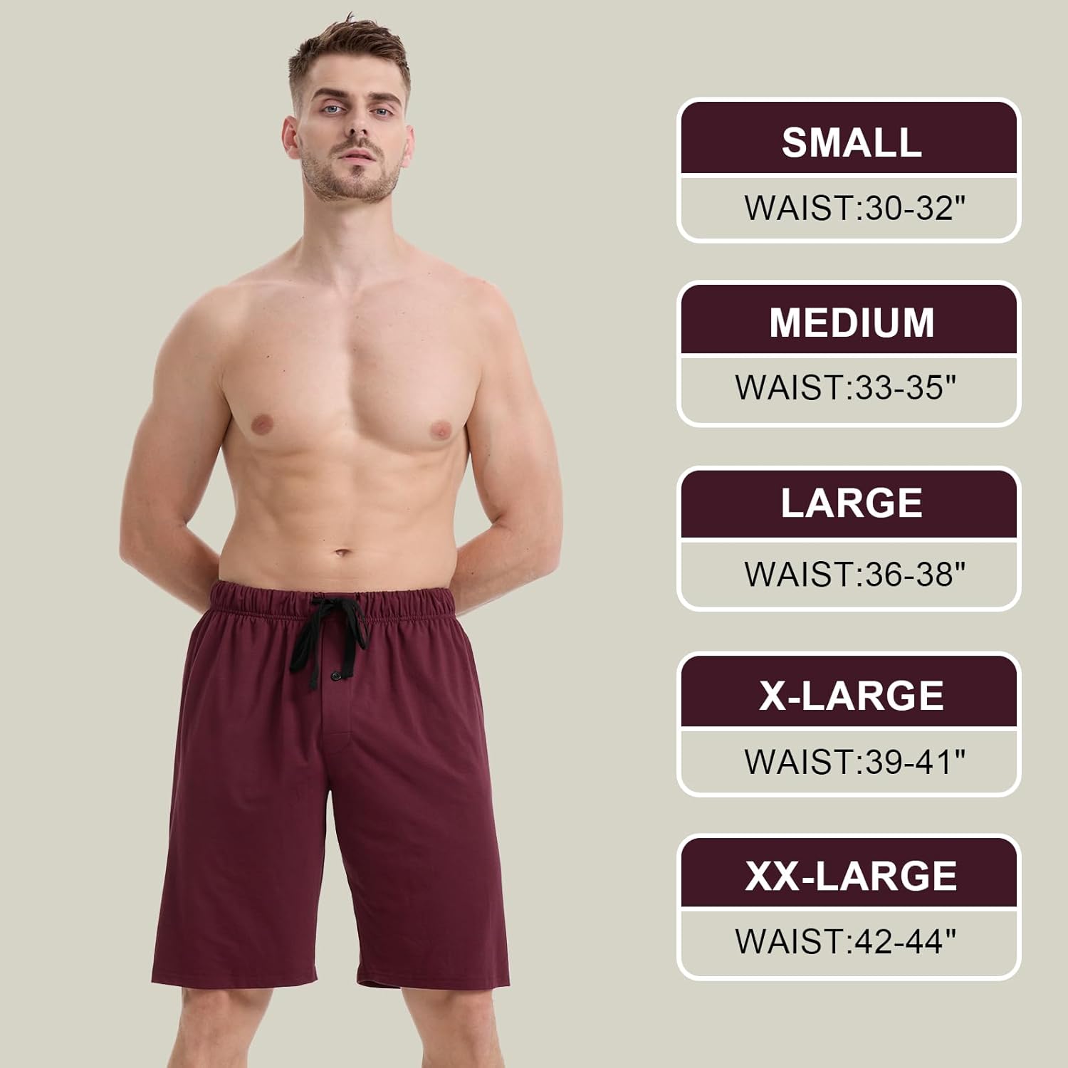 BAMBOO COOL Mens Pajama Pants Sleep Lounge Bottoms Soft Comfy Pj Pant Sleepwear with Pockets 2 Pack